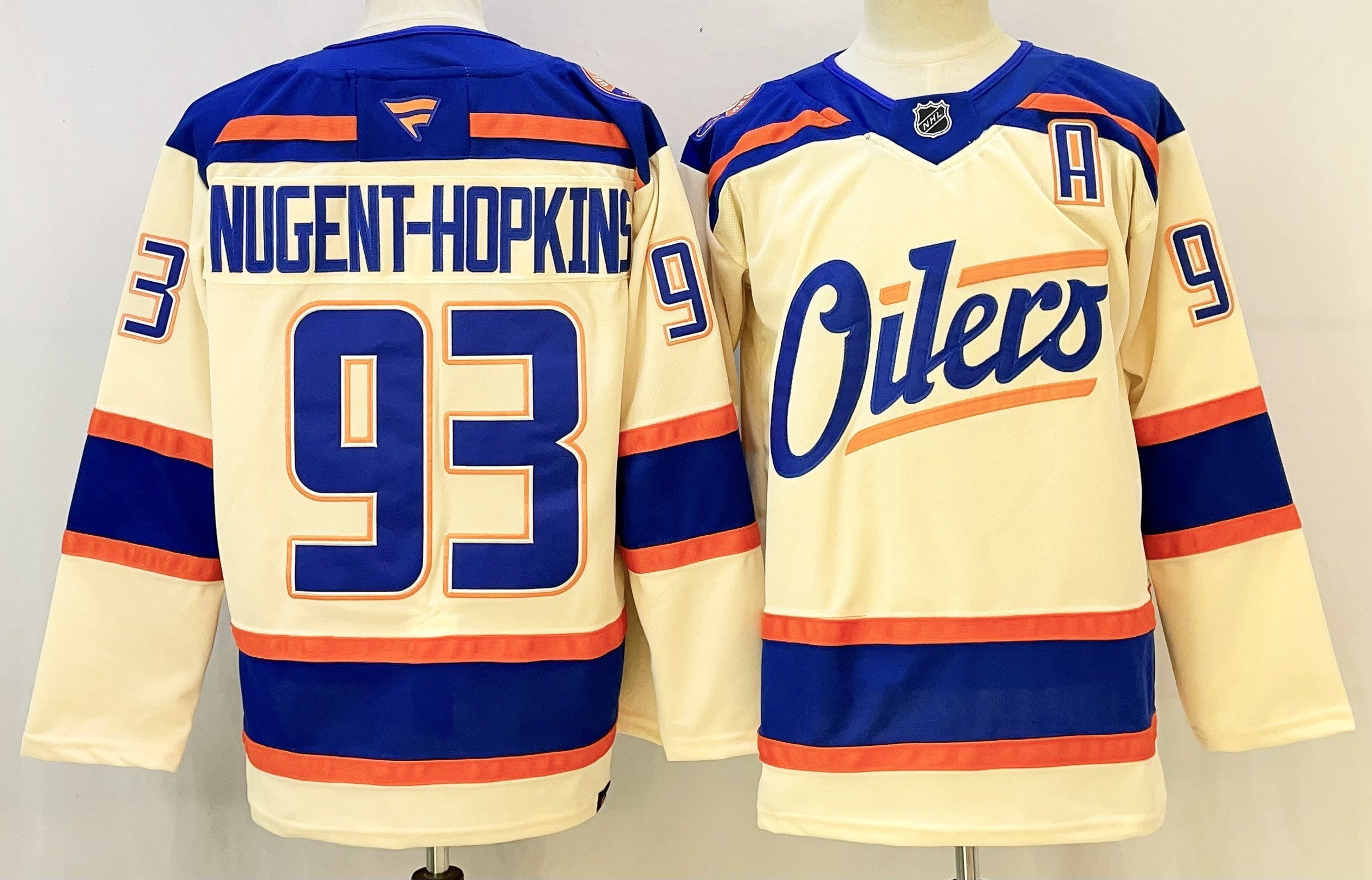 Men Edmonton Oilers #93 Nugent-Hopkins Cream 2026 Adidias NHL Jersey style 001